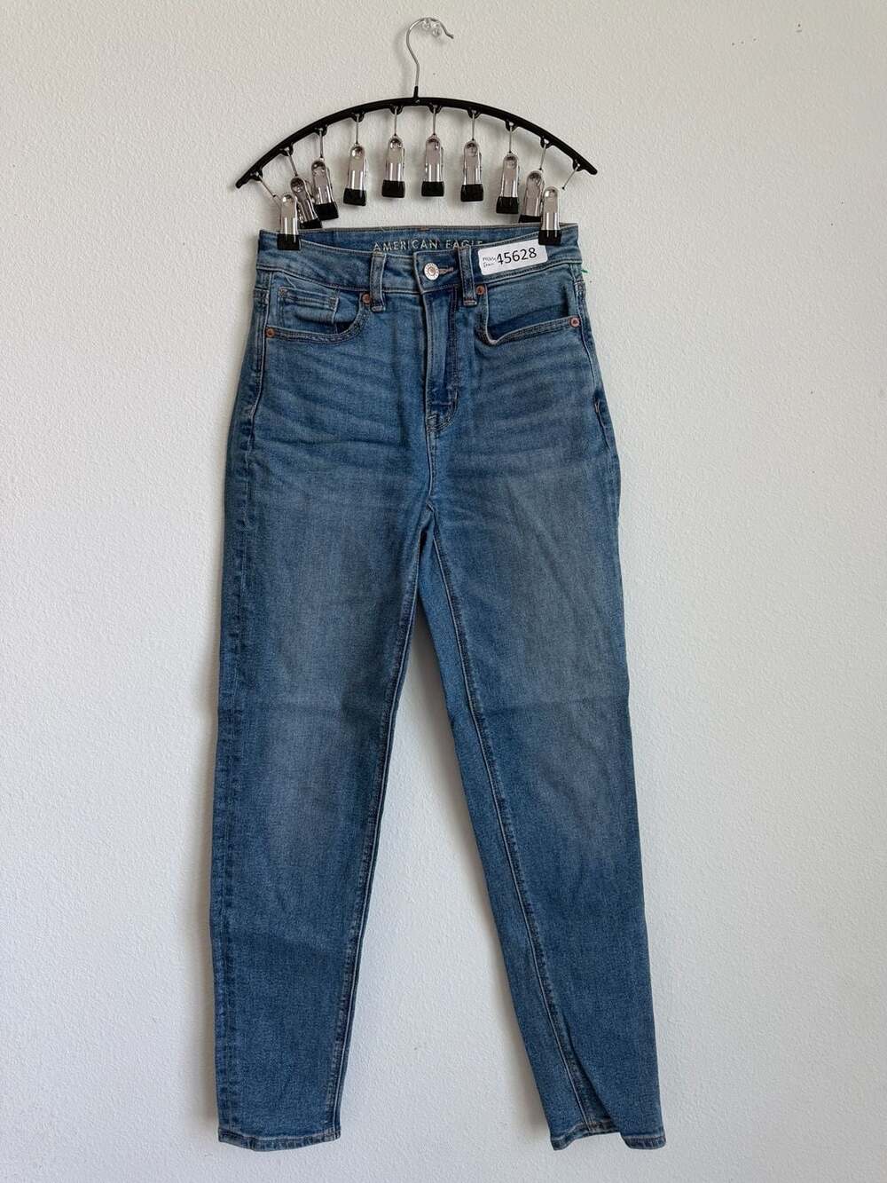 American Eagle Women's High-Rise Mom Jeans Blue Denim size 000 reg